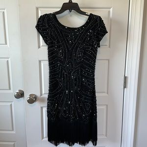 Aidan Mattox Black Cocktail Dress